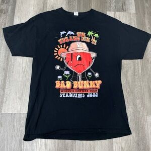 Bad Bunny World's Hottest Tour "Un Verano Sin Ti" T-shirt Size Large
